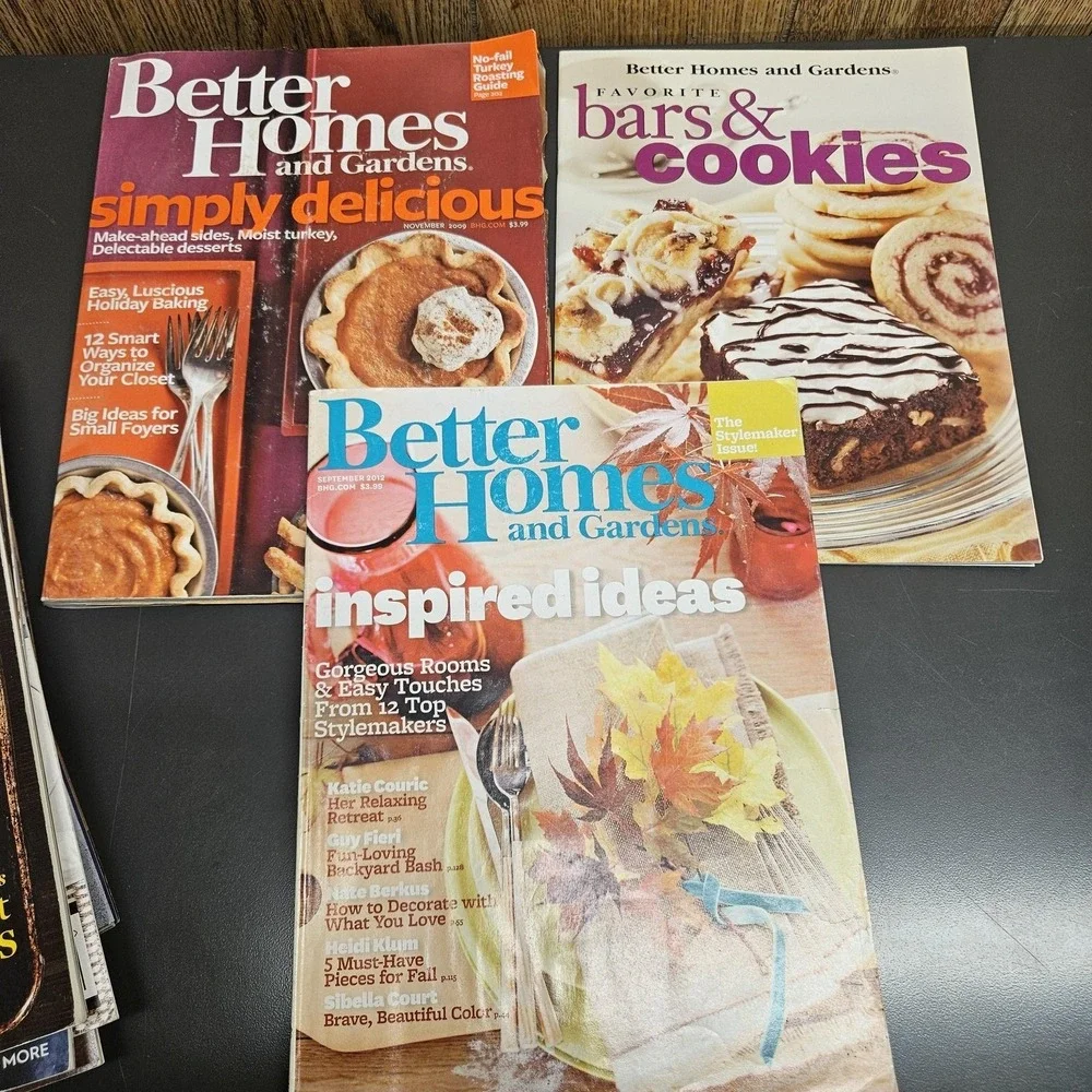 Better Homes & Gardens‎ Recipe & Organizing Magazine Lot 2009-2022 Softcover